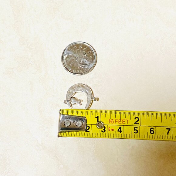 3/10$, Silver Cat on the Moon Charm / Pendant for Jewelry Making, DIY Projects - Picture 3 of 5